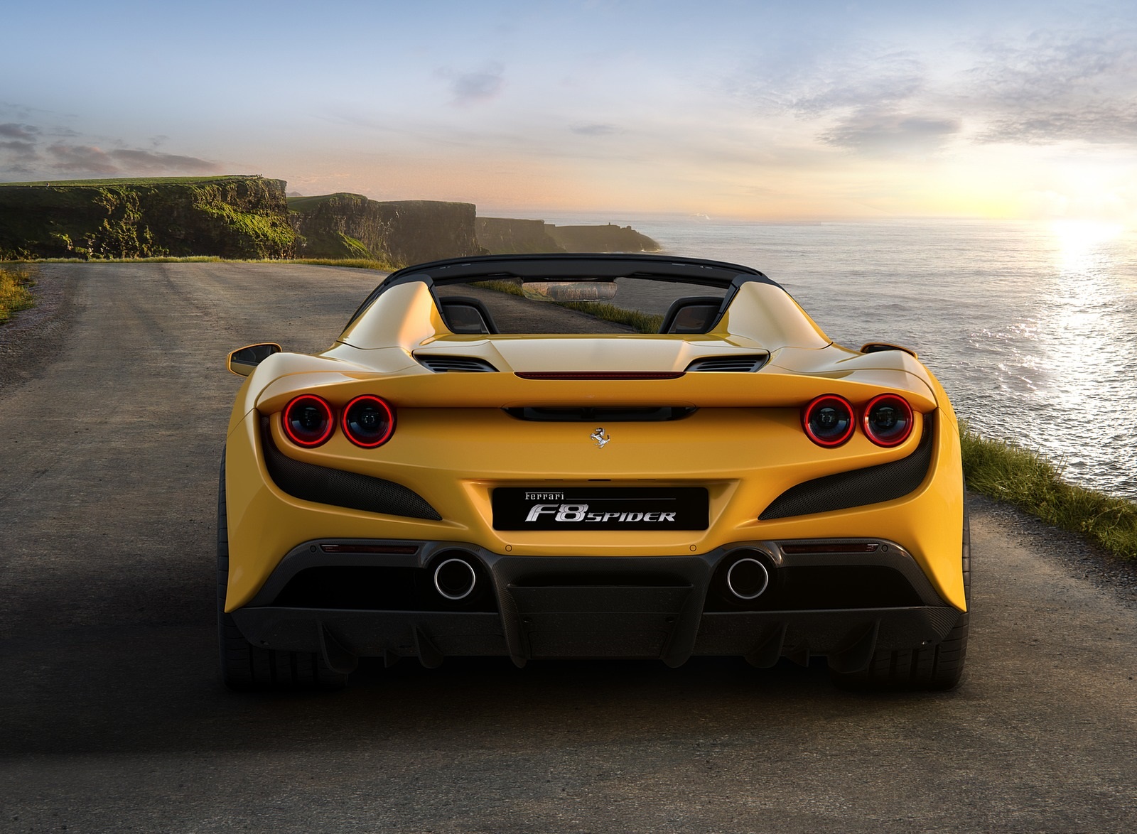 2020 Ferrari F8 Spider Rear Wallpapers #6 of 19