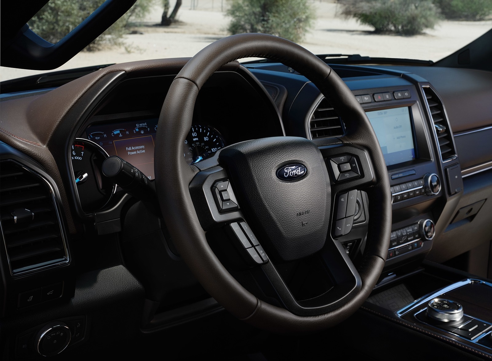2020 Ford Expedition King Ranch Interior Steering Wheel Wallpapers #21 of 21