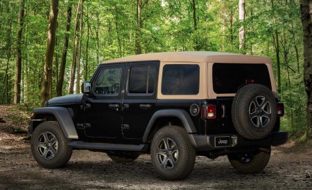 2020 Jeep Wrangler Black and Tan Edition Rear Three-Quarter Wallpapers 450x275 (2)