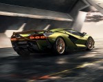 2020 Lamborghini Sián Rear Three-Quarter Wallpapers 150x120