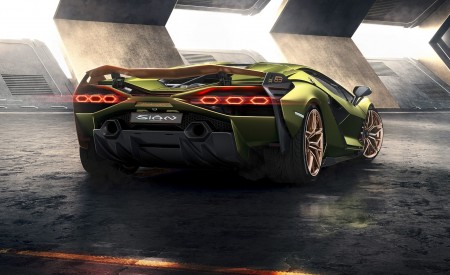 2020 Lamborghini Sián Rear Wallpapers 450x275 (2)
