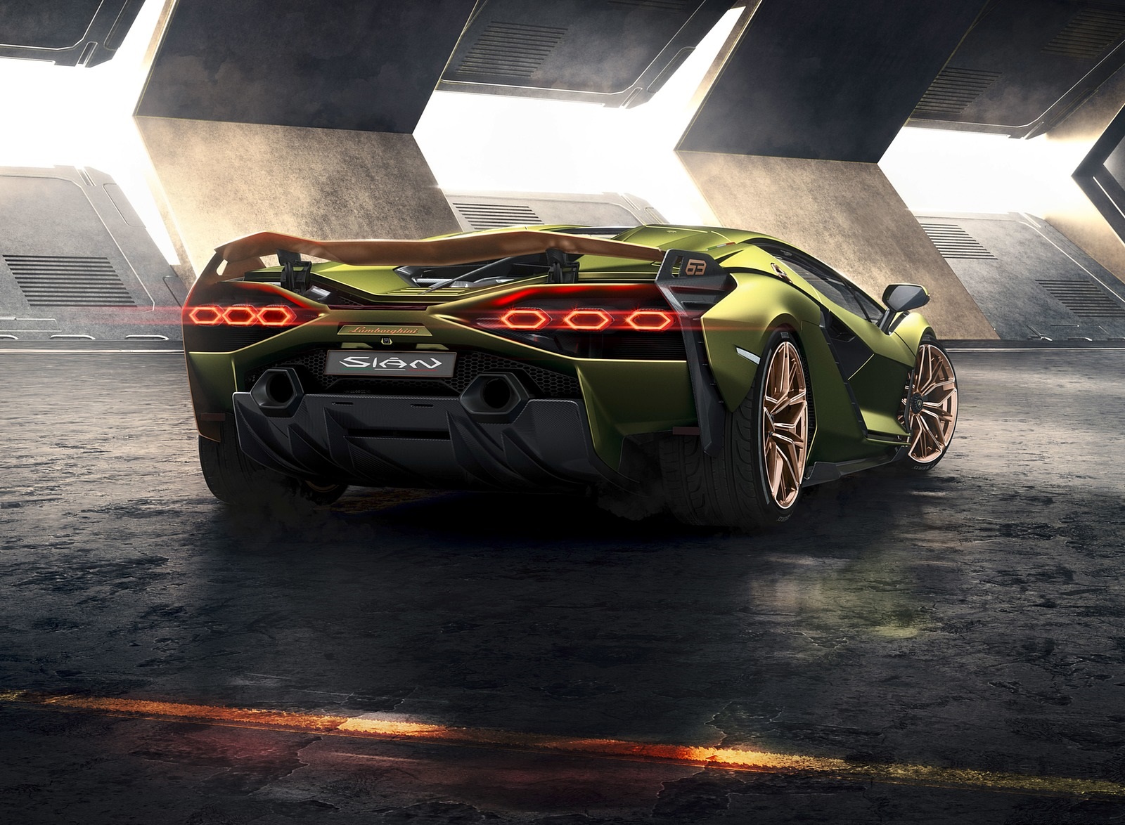2020 Lamborghini Sián Rear Wallpapers (2)
