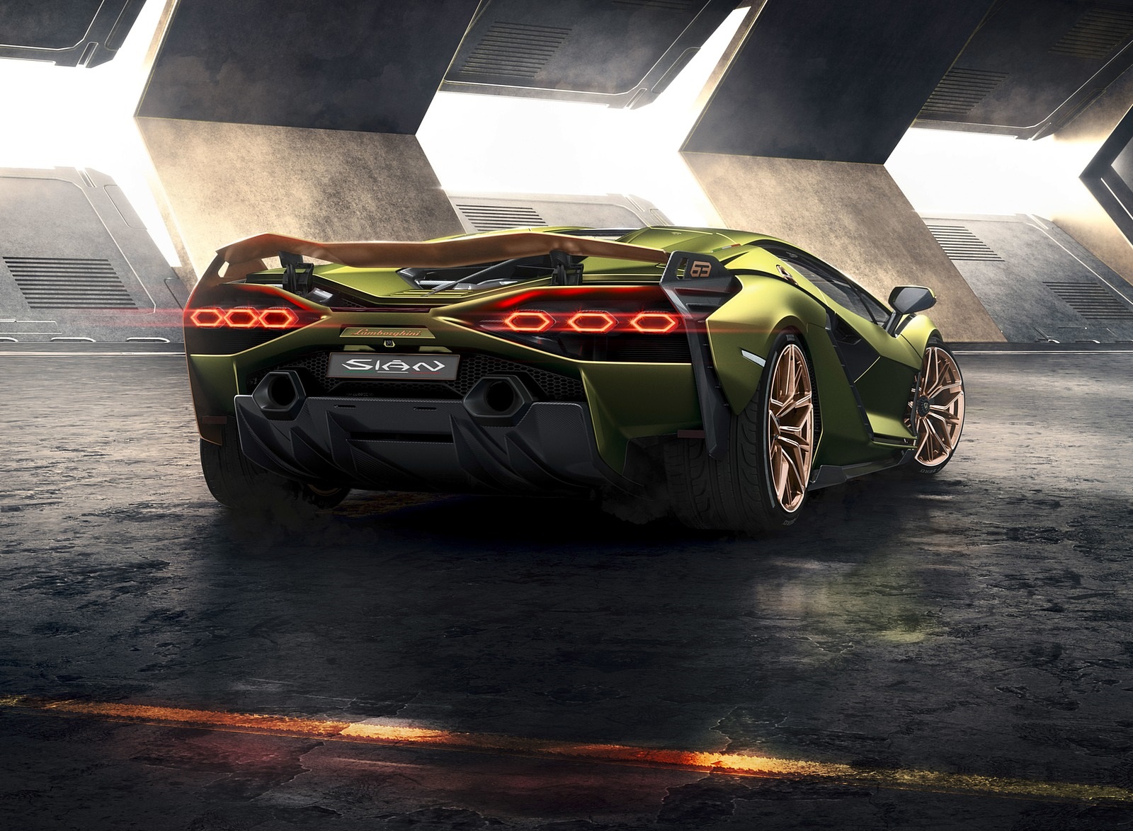 2020 Lamborghini Sián Rear Wallpapers #2 of 18