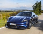 2020 Porsche Taycan Turbo (Color: Gentian Blue Metallic) Front Wallpapers 150x120