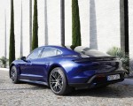 2020 Porsche Taycan Turbo (Color: Gentian Blue Metallic) Rear Three-Quarter Wallpapers 150x120