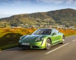 2020 Porsche Taycan Turbo (Color: Mamba Green Metallic) Front Three-Quarter Wallpapers 150x120 (17)