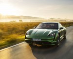 2020 Porsche Taycan Turbo (Color: Mamba Green Metallic) Front Three-Quarter Wallpapers 150x120