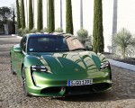 2020 Porsche Taycan Turbo (Color: Mamba Green Metallic) Front Wallpapers 150x120