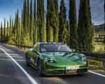 2020 Porsche Taycan Turbo (Color: Mamba Green Metallic) Front Wallpapers 150x120