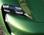 2020 Porsche Taycan Turbo (Color: Mamba Green Metallic) Headlight Wallpapers 150x120