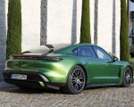 2020 Porsche Taycan Turbo (Color: Mamba Green Metallic) Rear Three-Quarter Wallpapers 150x120 (31)