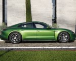 2020 Porsche Taycan Turbo (Color: Mamba Green Metallic) Side Wallpapers 150x120