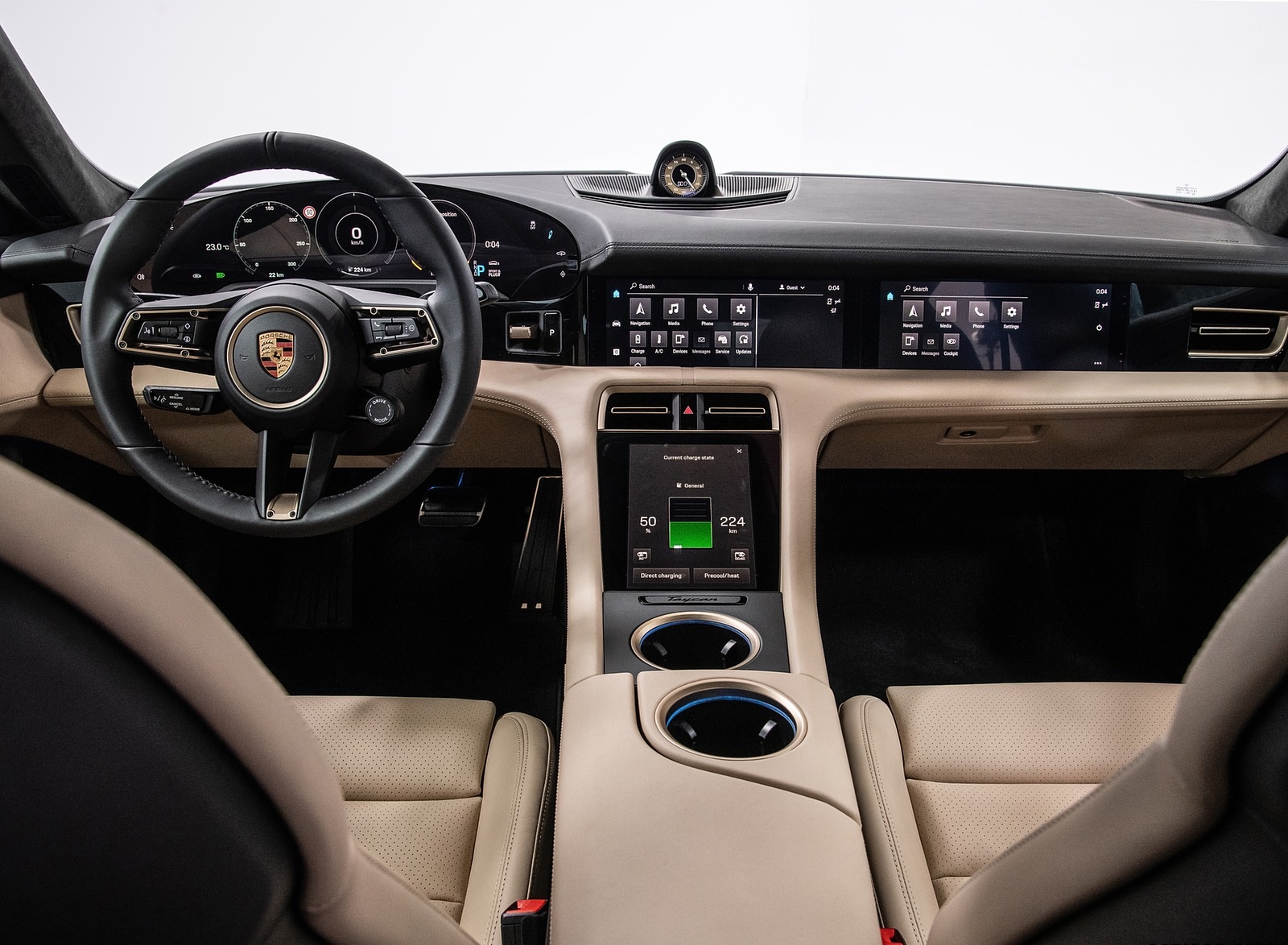 2020 Porsche Taycan Turbo Interior Cockpit Wallpapers #64 of 72