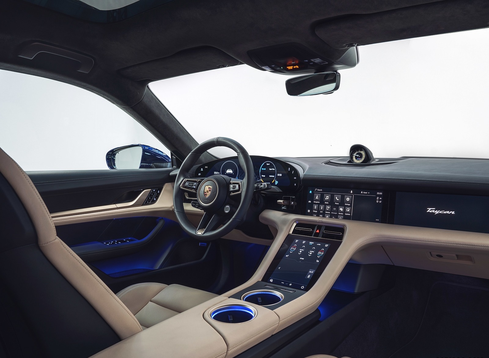 2020 Porsche Taycan Turbo Interior Wallpapers #70 of 72