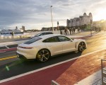 2020 Porsche Taycan Turbo S (Color: Carrara White Metallic) Rear Three-Quarter Wallpapers 150x120 (53)