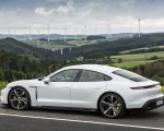 2020 Porsche Taycan Turbo S (Color: Carrara White Metallic) Rear Three-Quarter Wallpapers 150x120