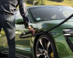 2020 Porsche Taycan Turbo S (Color: Mamba Green Metallic) Charging Wallpapers 150x120