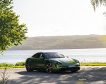 2020 Porsche Taycan Turbo S (Color: Mamba Green Metallic) Front Three-Quarter Wallpapers 150x120 (12)