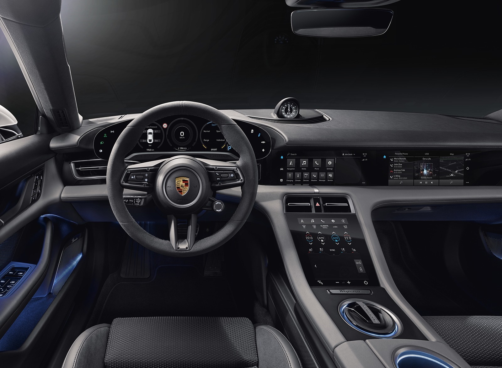 2020 Porsche Taycan Turbo S Interior Cockpit Wallpapers #94 of 95