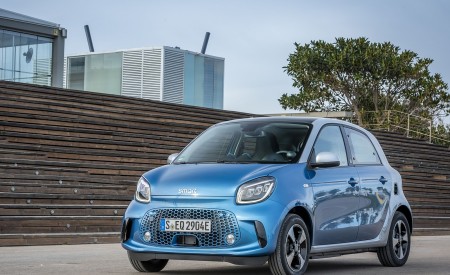 2020 Smart EQ ForFour Passion Line (Color: Steel Blue) Front Three-Quarter Wallpapers 450x275 (55)