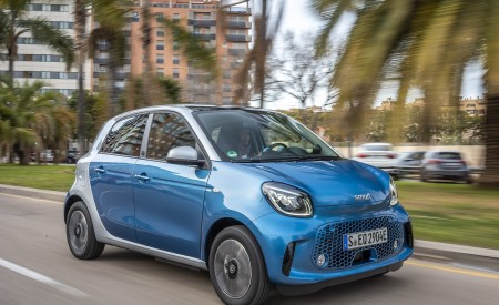 2020 Smart EQ ForFour Passion Line (Color: Steel Blue) Front Three-Quarter Wallpapers 450x275 (45)