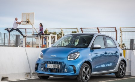 2020 Smart EQ ForFour Passion Line (Color: Steel Blue) Front Three-Quarter Wallpapers 450x275 (58)