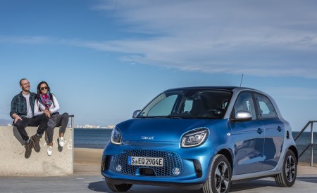2020 Smart EQ ForFour Passion Line (Color: Steel Blue) Front Three-Quarter Wallpapers 450x275 (59)