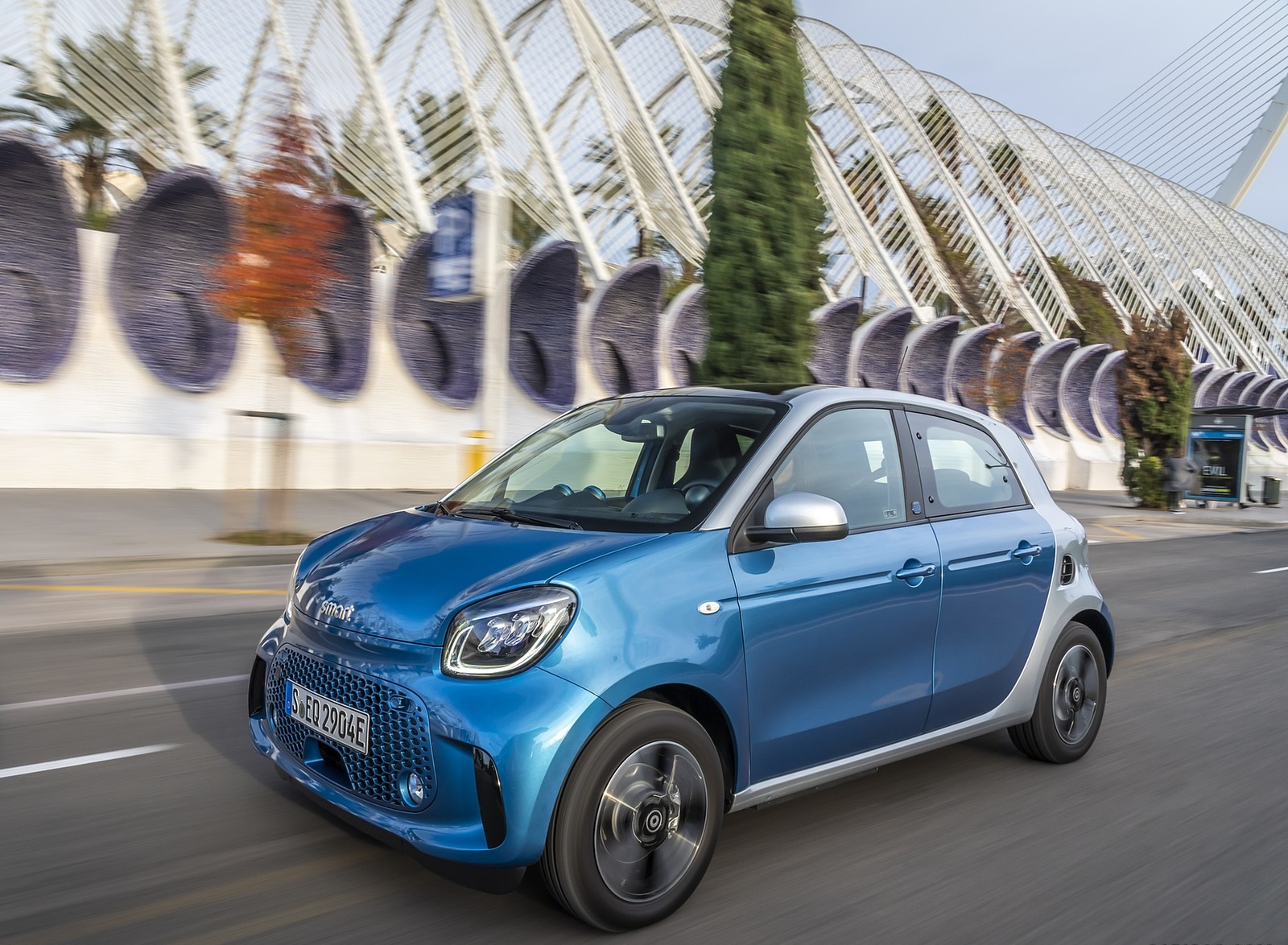 2020 Smart EQ ForFour Passion Line (Color: Steel Blue) Front Three-Quarter Wallpapers #47 of 80