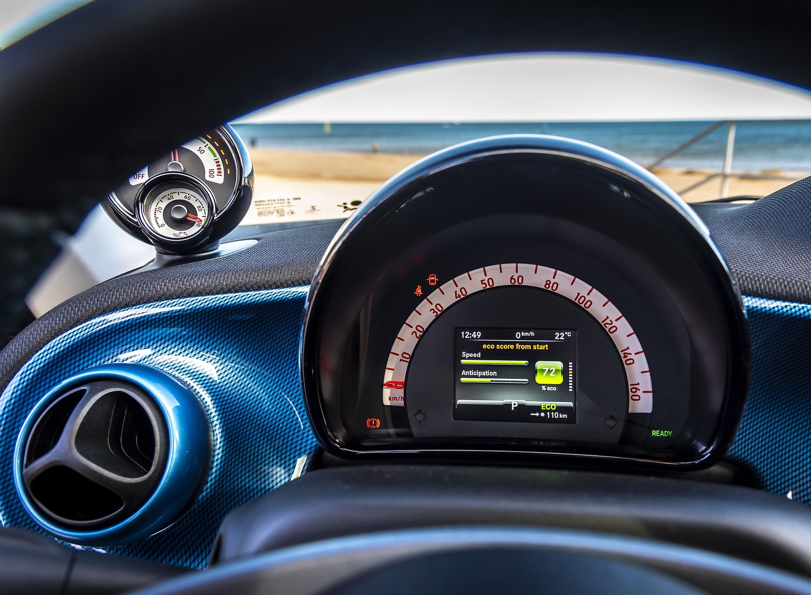 2020 Smart EQ ForFour Passion Line (Color: Steel Blue) Instrument Cluster Wallpapers #70 of 80