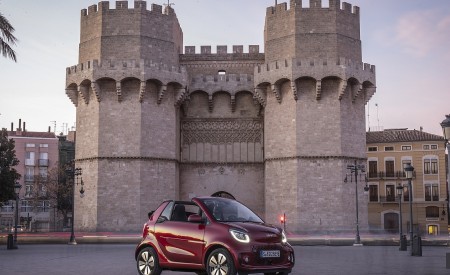 2020 Smart EQ ForTwo Cabrio Prime Line (Color: Carmine Red) Front Three-Quarter Wallpapers 450x275 (32)