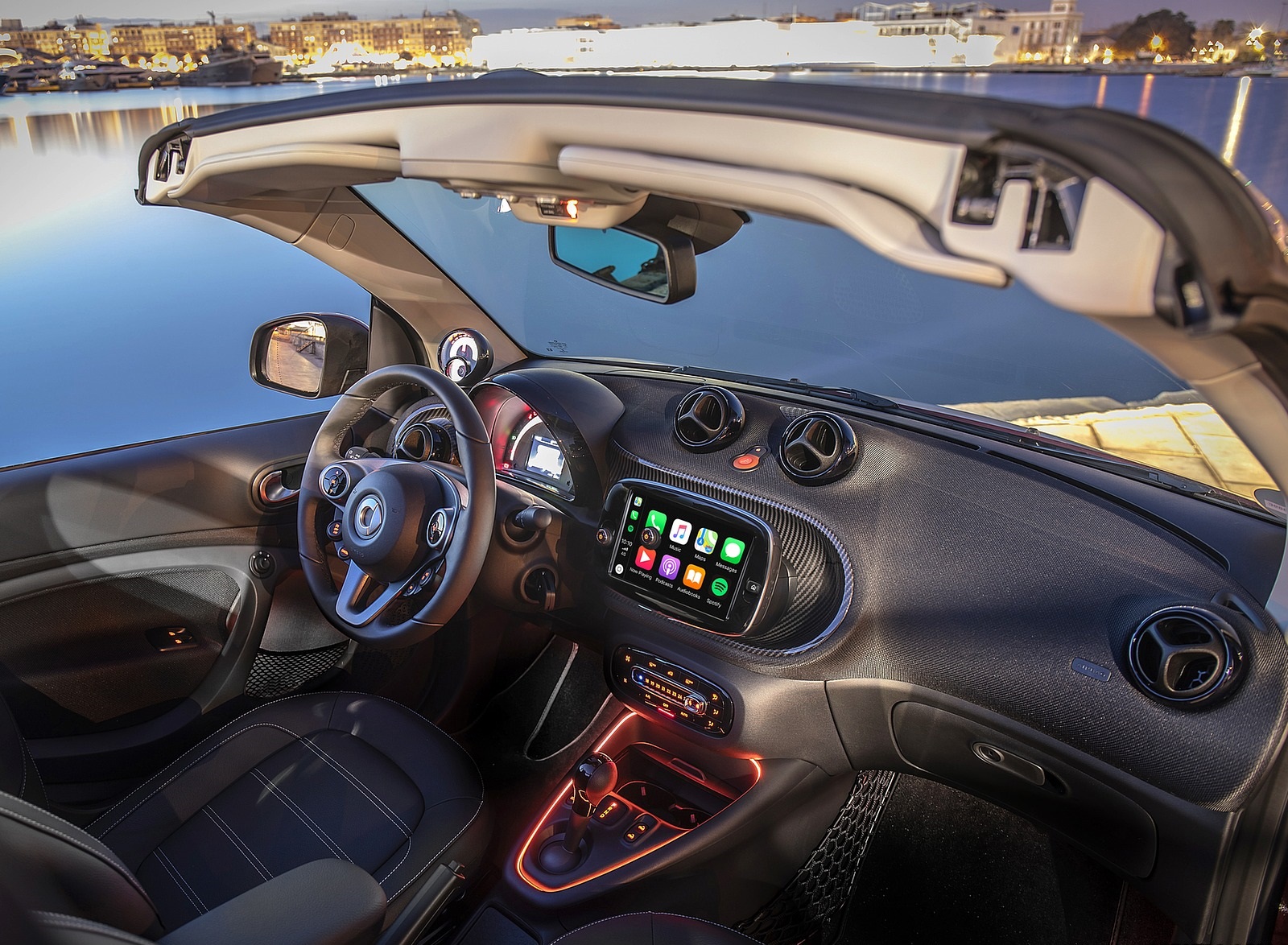 2020 Smart EQ ForTwo Cabrio Prime Line (Color: Carmine Red) Interior Wallpapers #57 of 100