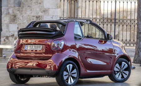 2020 Smart EQ ForTwo Cabrio Prime Line (Color: Carmine Red) Rear Three-Quarter Wallpapers 450x275 (29)