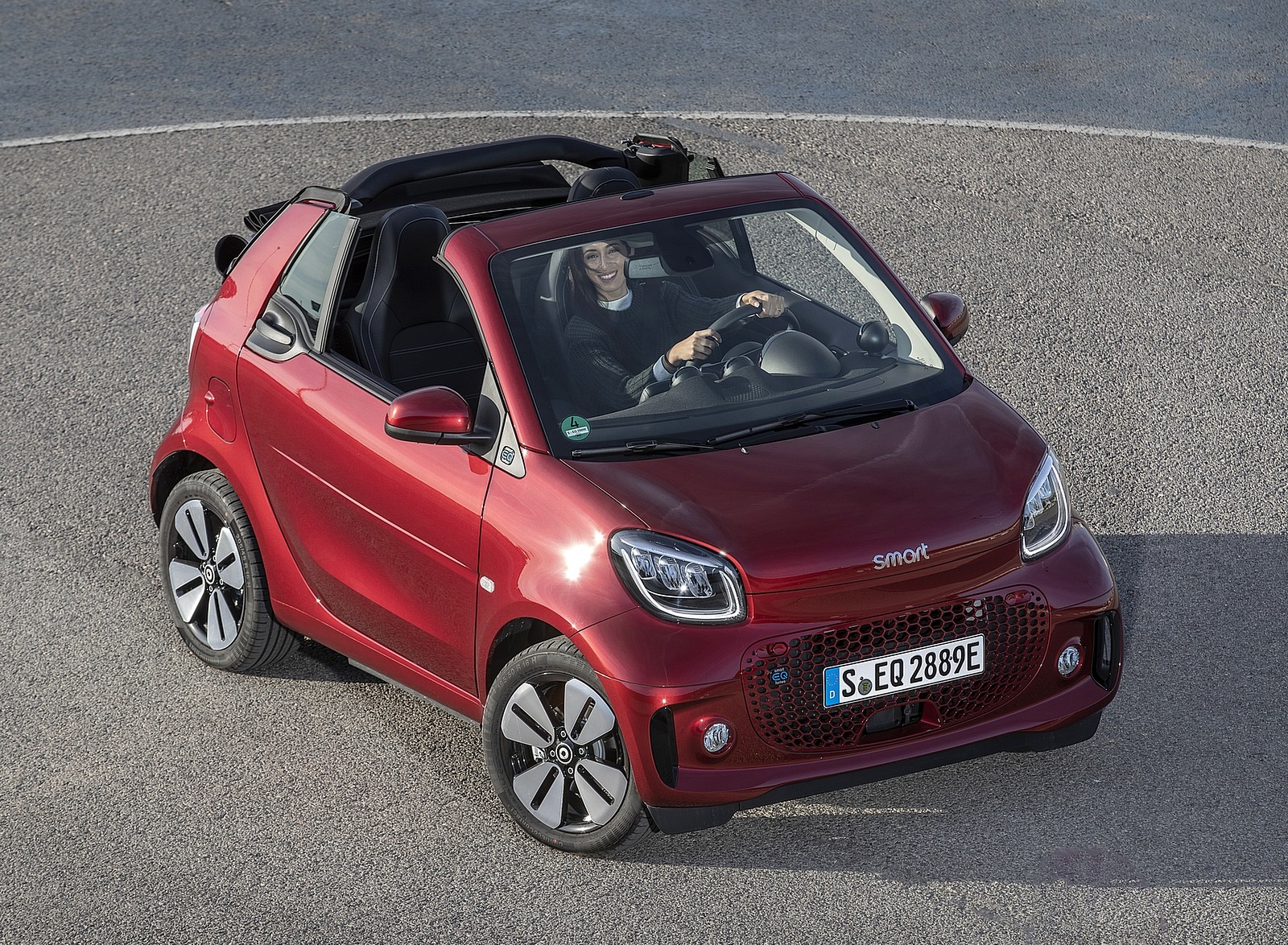 2020 Smart EQ ForTwo Cabrio Prime Line (Color: Carmine Red) Top Wallpapers #42 of 100