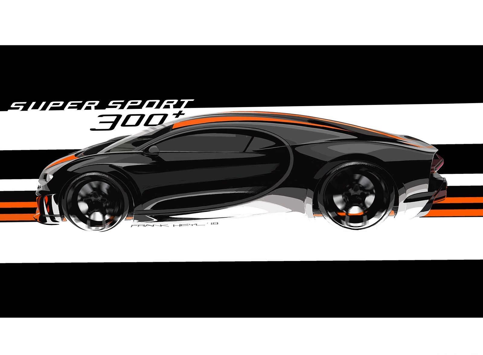2021 Bugatti Chiron Super Sport 300+ Design Sketch Wallpapers #18 of 31