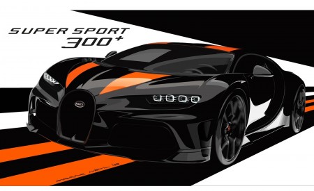 2021 Bugatti Chiron Super Sport 300+ Design Sketch Wallpapers 450x275 (19)