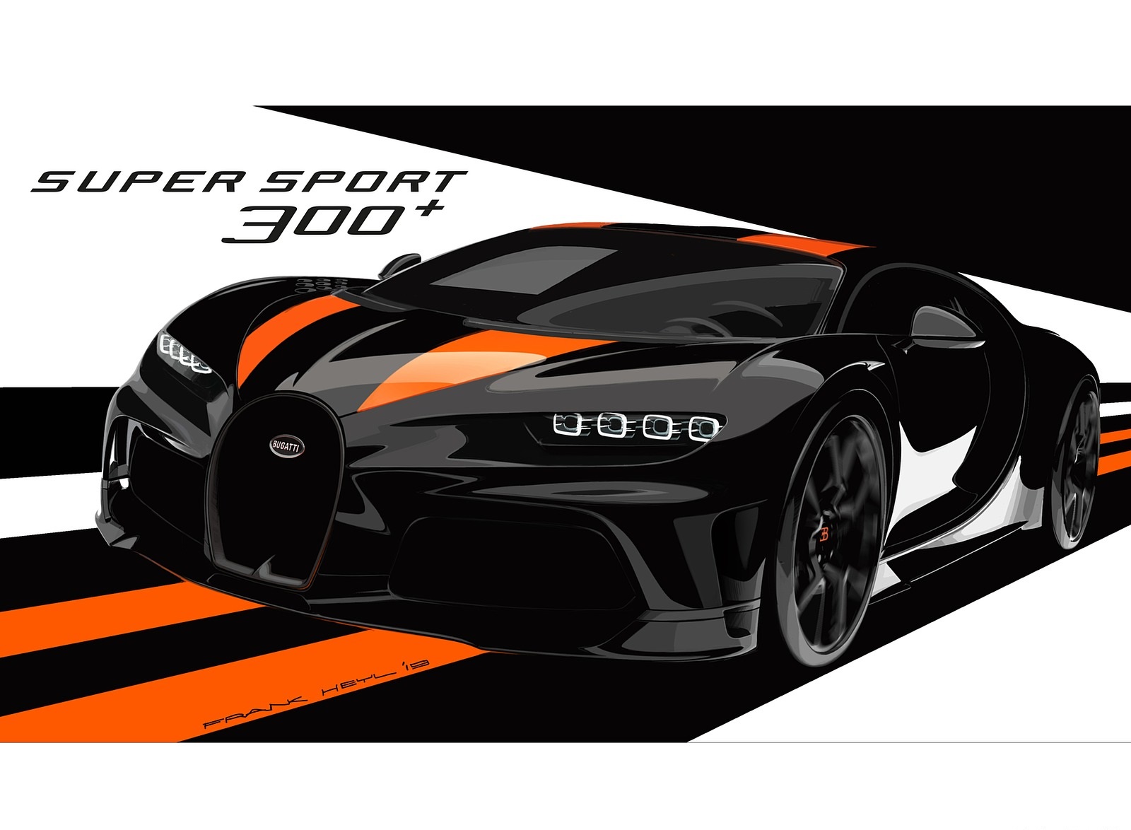 2021 Bugatti Chiron Super Sport 300+ Design Sketch Wallpapers #19 of 31
