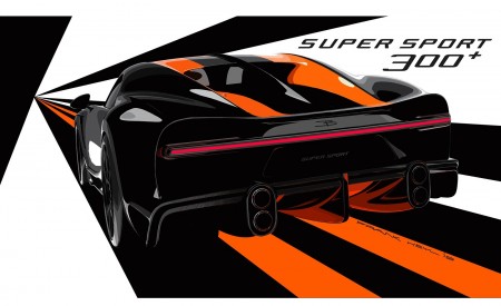 2021 Bugatti Chiron Super Sport 300+ Design Sketch Wallpapers 450x275 (20)
