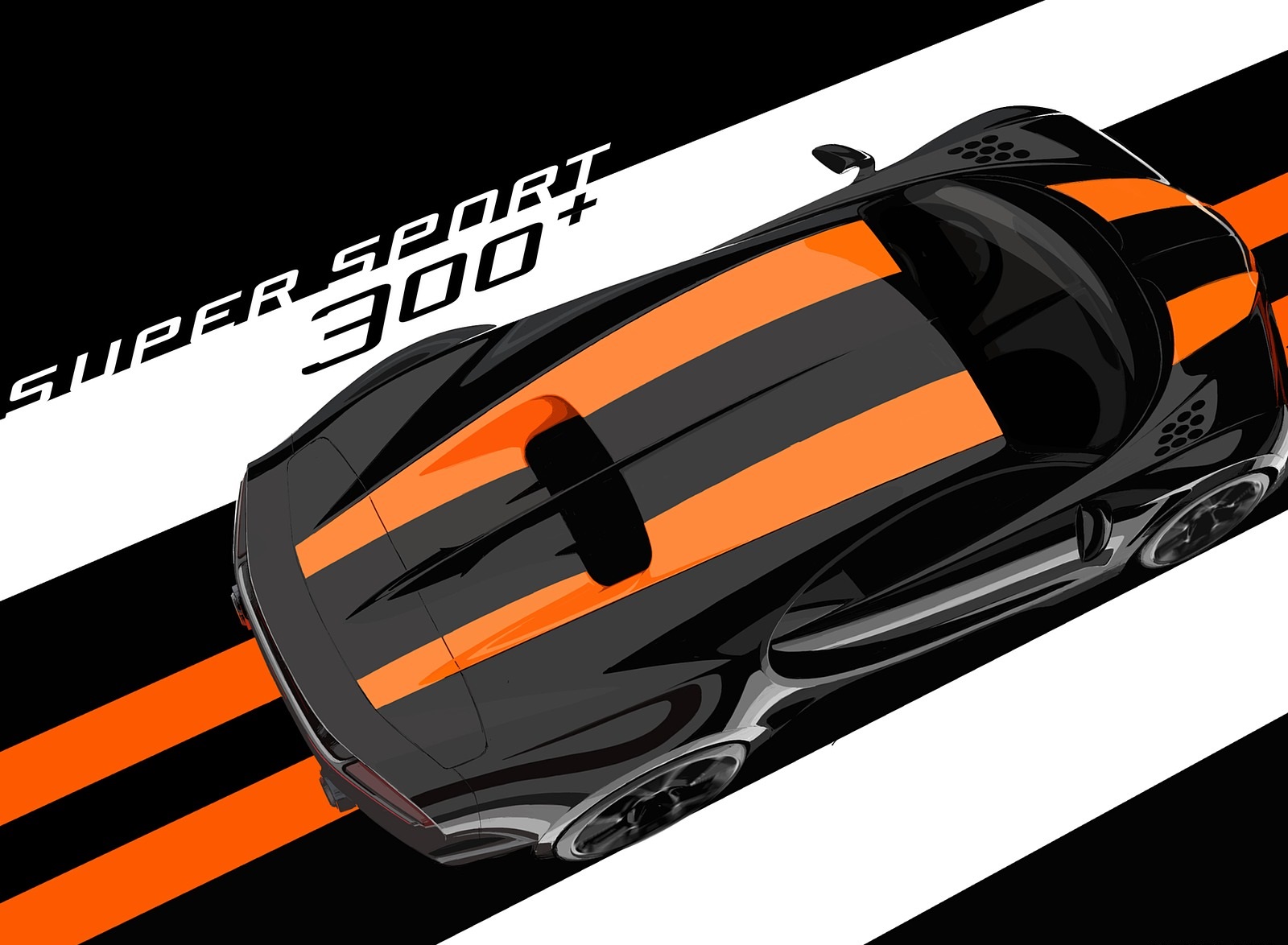 2021 Bugatti Chiron Super Sport 300+ Design Sketch Wallpapers #21 of 31