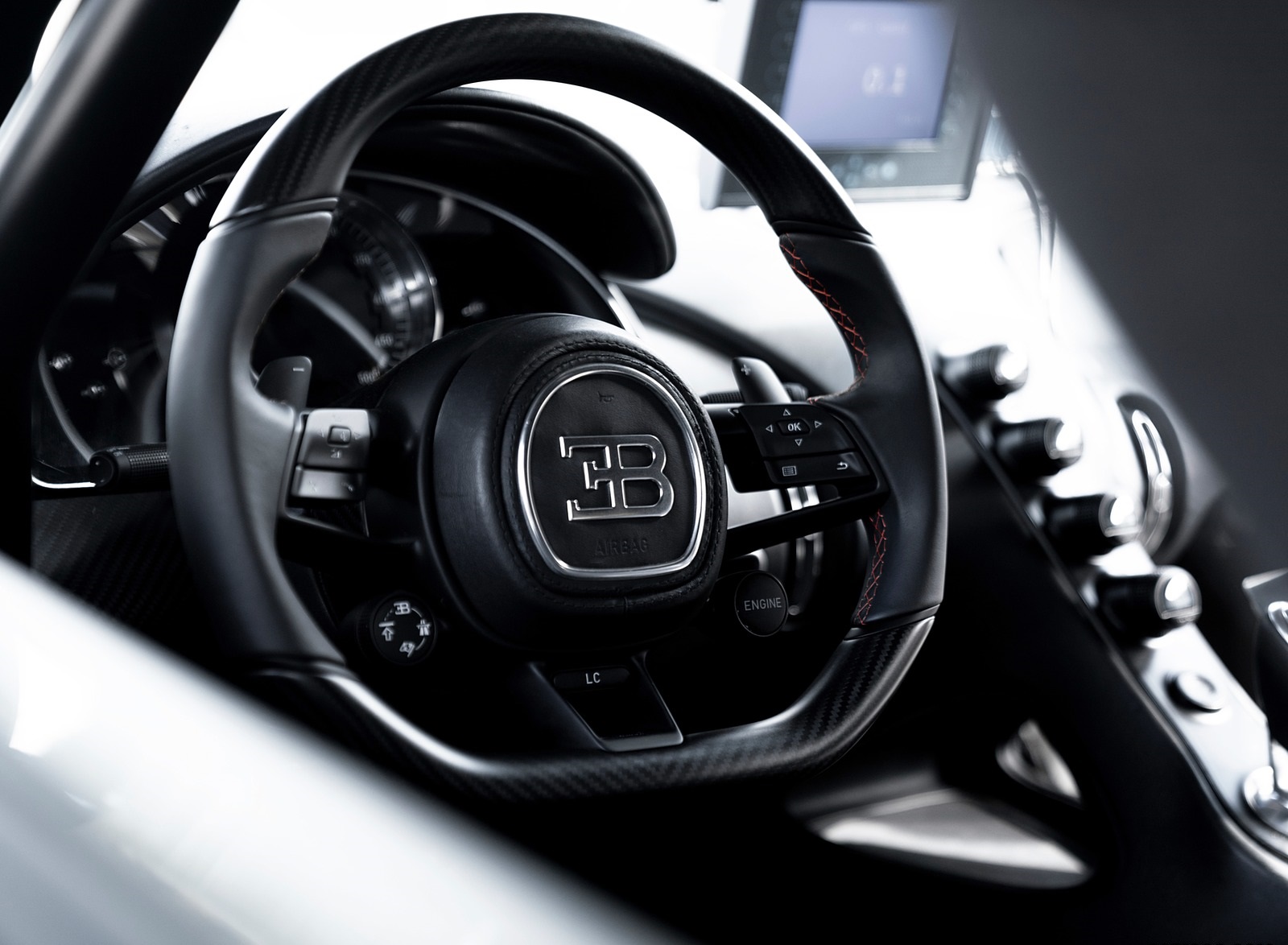 2021 Bugatti Chiron Super Sport 300+ Interior Steering Wheel Wallpapers #17 of 31