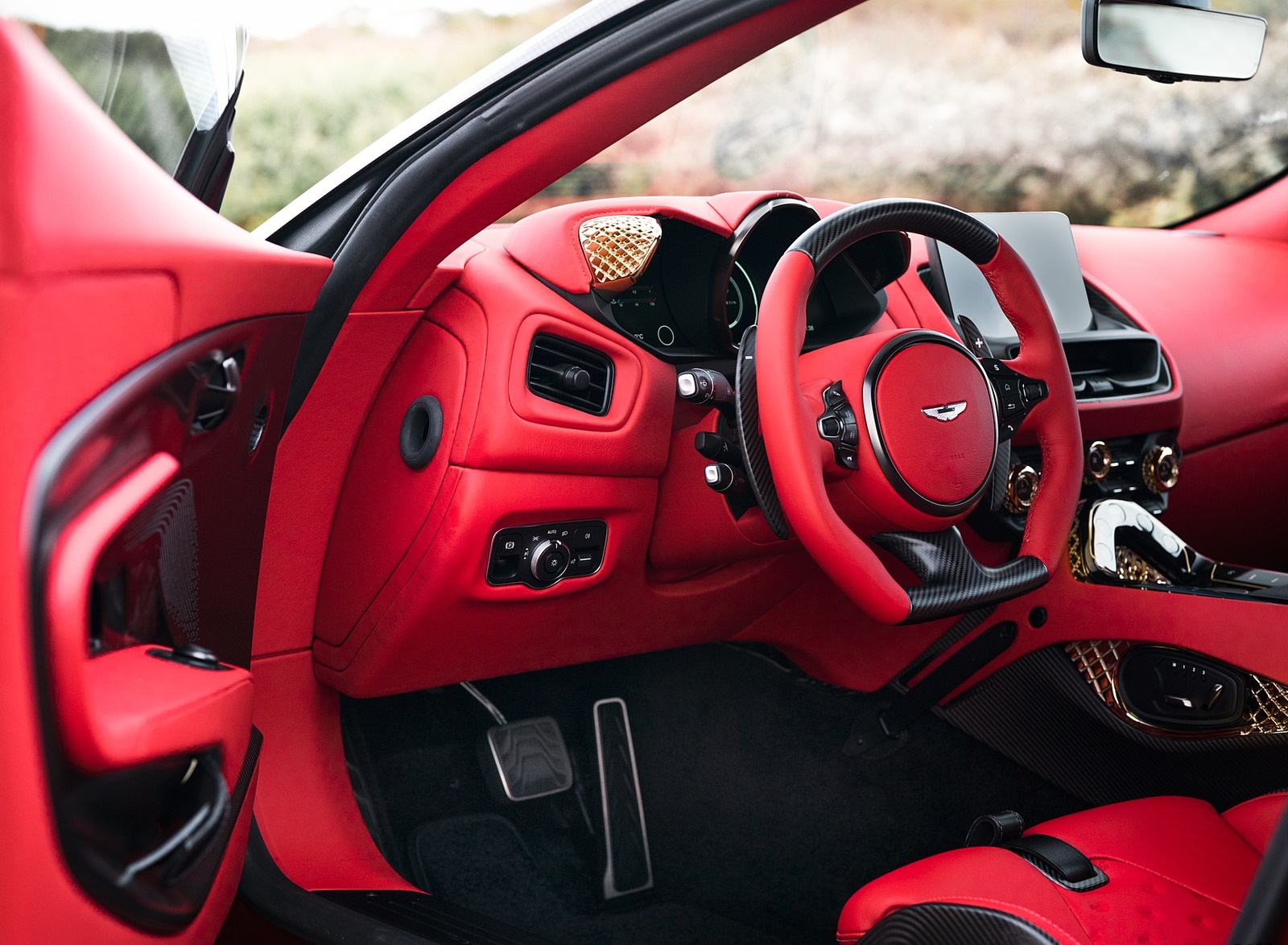 2020 Aston Martin DBS GT Zagato Interior Detail Wallpapers #18 of 22