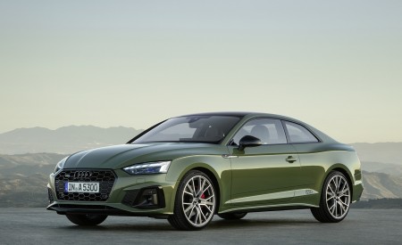 2020 Audi A5 Coupe (Color: District Green) Front Three-Quarter Wallpapers 450x275 (8)