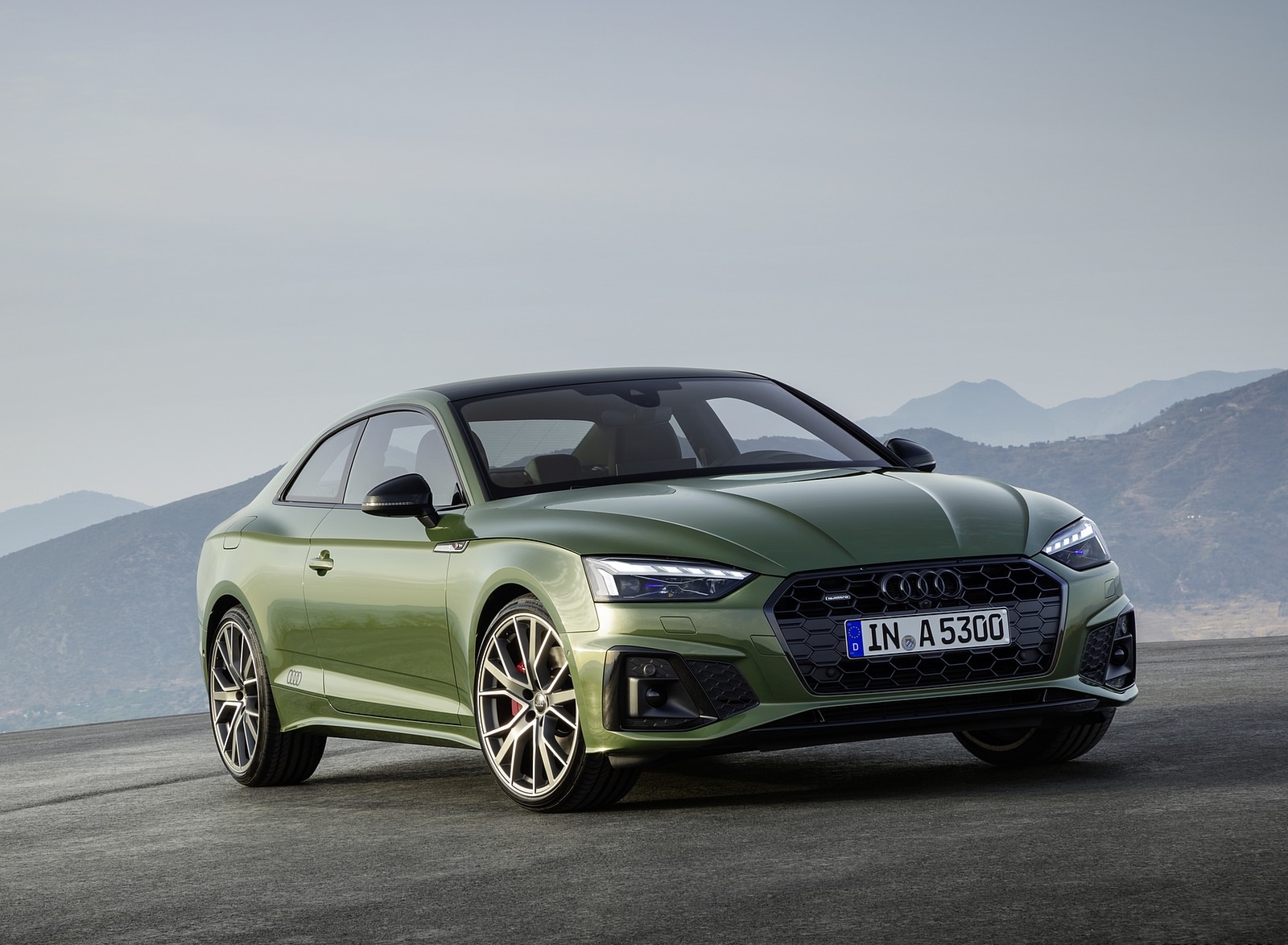 2020 Audi A5 Coupe (Color: District Green) Front Three-Quarter Wallpapers (9)