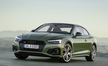 2020 Audi A5 Coupe (Color: District Green) Front Three-Quarter Wallpapers 450x275 (10)
