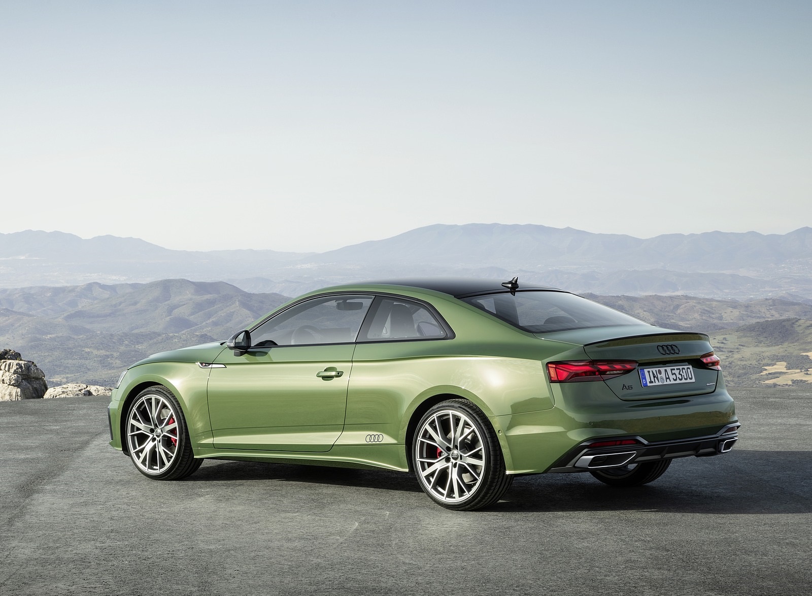 2020 Audi A5 Coupe (Color: District Green) Rear Three-Quarter Wallpapers #14 of 36