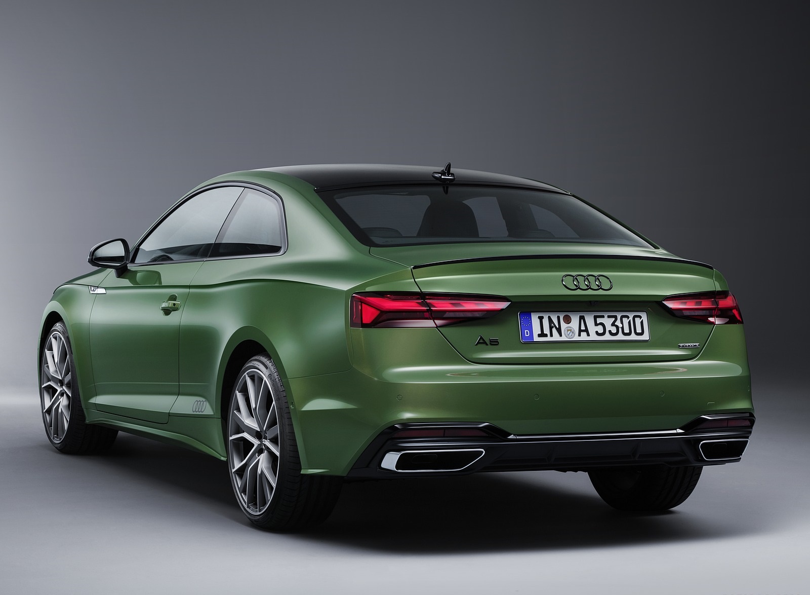 2020 Audi A5 Coupe (Color: District Green) Rear Three-Quarter Wallpapers #21 of 36