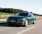 2020 Audi A8 L 60 TFSI e quattro Plug-In Hybrid (Color: Goodwood Green) Front Three-Quarter Wallpapers 150x120