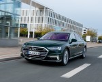 2020 Audi A8 L 60 TFSI e quattro Plug-In Hybrid (Color: Goodwood Green) Front Three-Quarter Wallpapers 150x120