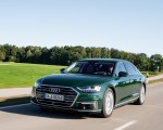 2020 Audi A8 L 60 TFSI e quattro Plug-In Hybrid (Color: Goodwood Green) Front Three-Quarter Wallpapers 150x120