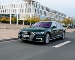 2020 Audi A8 L 60 TFSI e quattro Plug-In Hybrid (Color: Goodwood Green) Front Three-Quarter Wallpapers 150x120