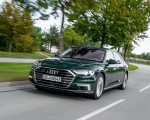 2020 Audi A8 L 60 TFSI e quattro Plug-In Hybrid (Color: Goodwood Green) Front Three-Quarter Wallpapers 150x120